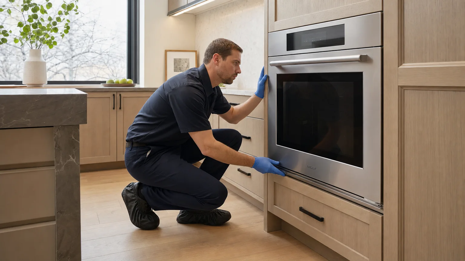 Built-in wall-oven service